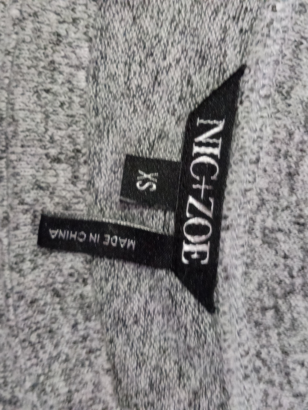 NIC+ZOE Heather Gray Crewneck Sweater